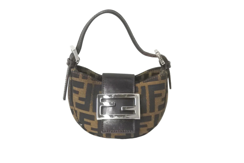 Fendi Mamma Bucket Handbag accessory Pouch Clutch Zucca